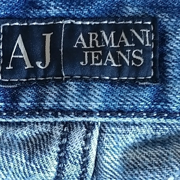 AJ/Armani Distressed Bootcut Jeans sz 32 - Picture 5 of 13